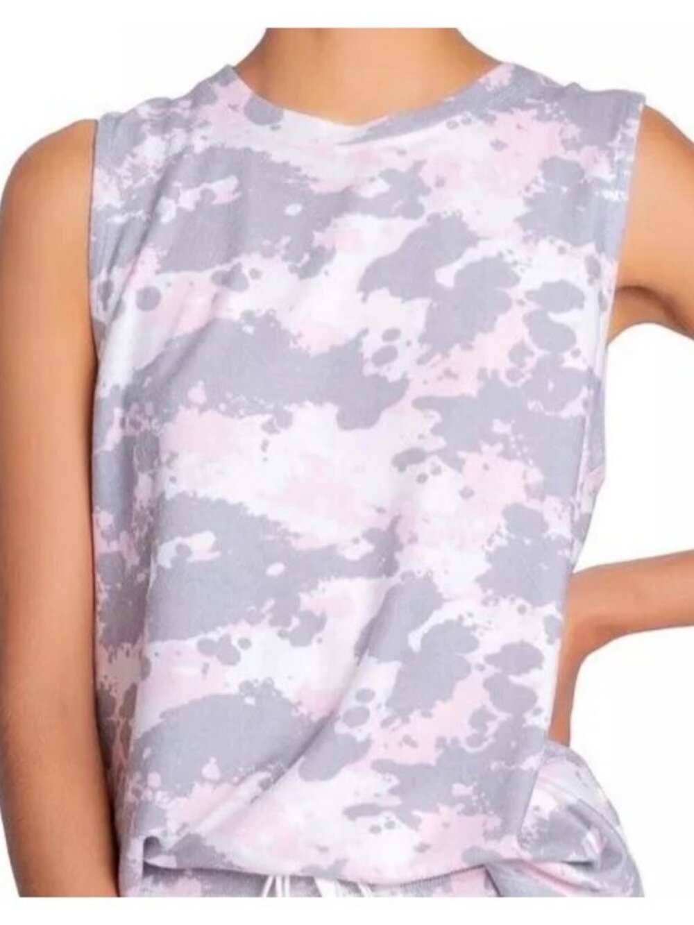 Insomniax Women's Jersey Knit Sleeveless Lounge Pajama Tank Top, Multicolor, XL